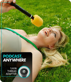 Movo WMX-HM2 interview handle used for street interviews