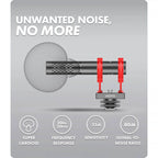Movo X1 Mini shotgun mic for DSLR camera and smartphone recording