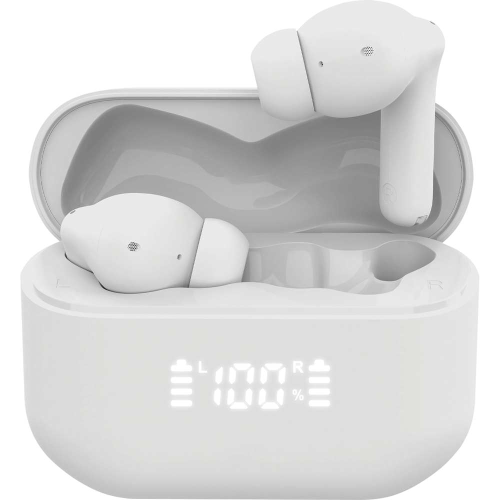Naztech Xpods ANC true wireless earbuds white with charging case