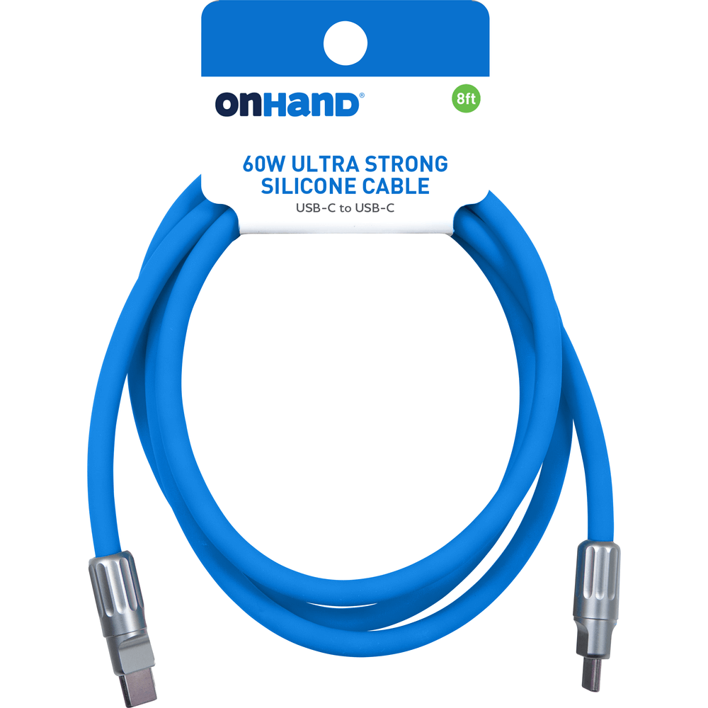60W Ultra Strong Silicone USB-C to USB-C Cable
