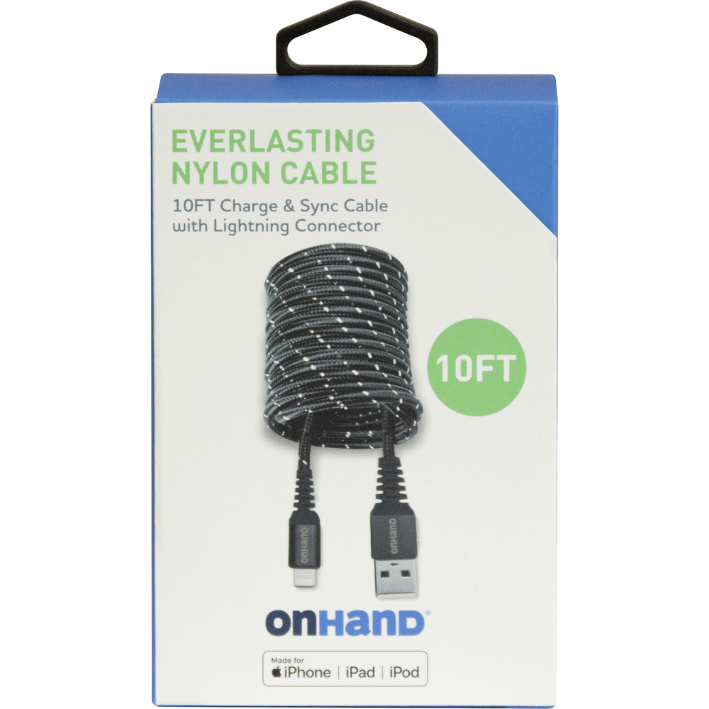 Everlasting Nylon USB-A to Lightning Charge & Sync Cable