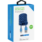 Everlasting Nylon USB-A to Lightning Charge & Sync Cable