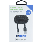 Everlasting Nylon USB-A to Lightning Charge & Sync Cable