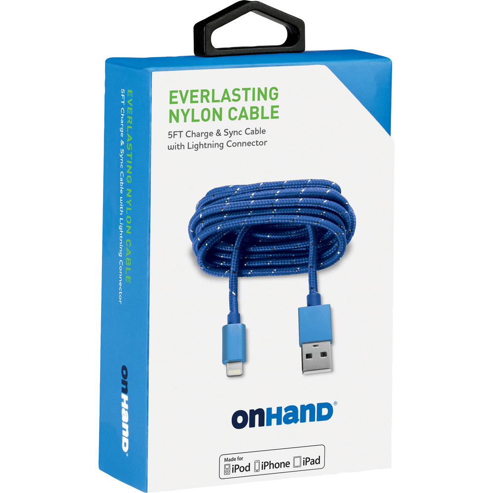 Everlasting Nylon USB-A to Lightning Charge & Sync Cable