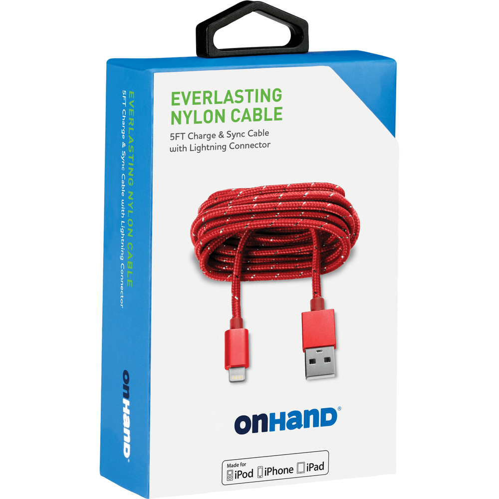 Everlasting Nylon USB-A to Lightning Charge & Sync Cable