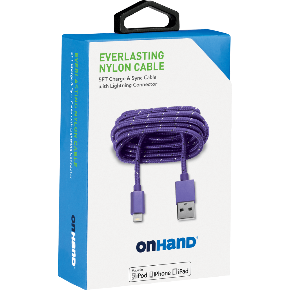 Everlasting Nylon USB-A to Lightning Charge & Sync Cable