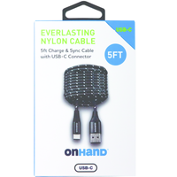 Thumbnail for Everlasting Nylon USB-A to USB-C Charge & Sync Cable