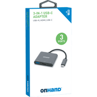Thumbnail for 3-in-1 Adapter Hub USB-A HDMI USB-C
