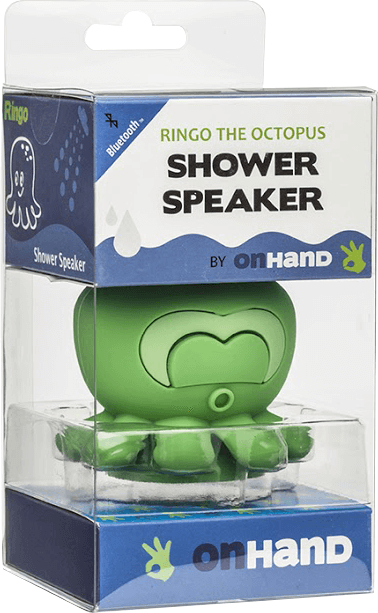 OnHand octopus shower speaker green waterproof Bluetooth speaker