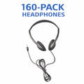 160-pack of personal economical headphones for classroom student listening