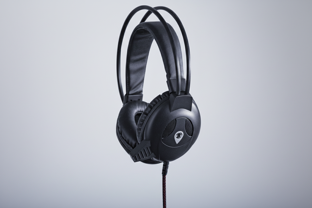 POWRT ACHPMBLK Headset – Black, 3.5 mm with Microphone