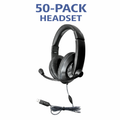 Smart-Trek Deluxe Stereo Headset with In-Line Volume Control and USB Plug 50 Pack