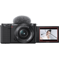 Sony Digital Camera - Power Zoom Lens - Black