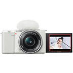 Sony Digital Camera - Power Zoom Lens - White
