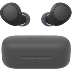 Sony WF-C510 black truly wireless earbuds with Bluetooth connectivity and charging case