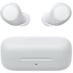 Sony WF-C510 white truly wireless earbuds with Bluetooth connectivity and charging case