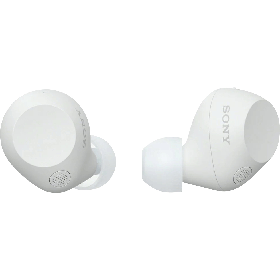 Sony WF-C710N white truly wireless noise-canceling earbuds with charging case