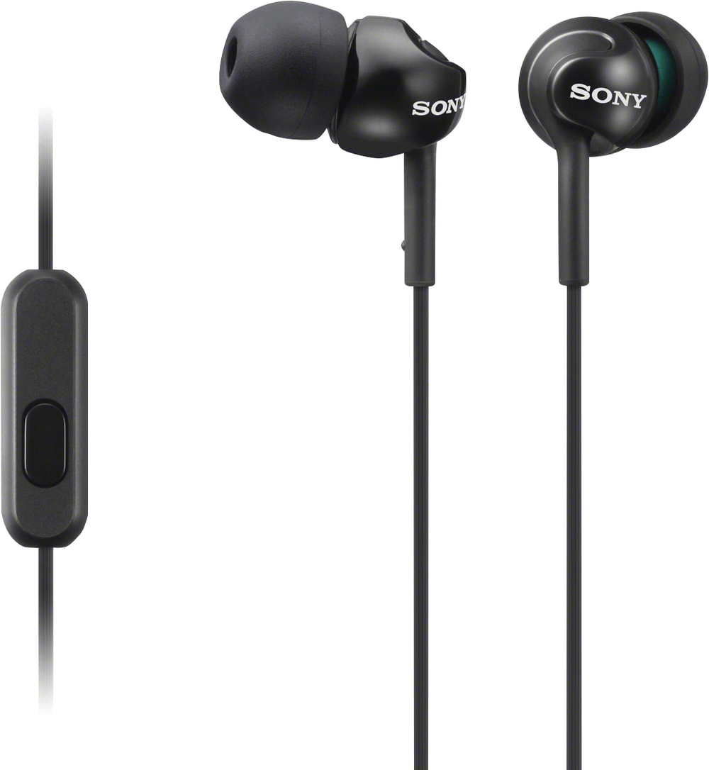 Sony in-ear wired earbuds with inline microphone for music and calls