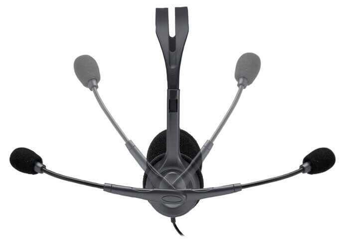 Logitech H111 headset: bulk school headphones for clear communication and comfort in classrooms.
