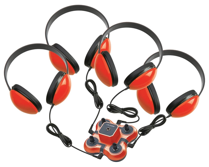 Kids Non-Powered Listening Center - Red - Learning Headphones