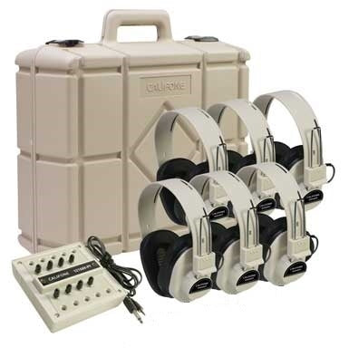 8-Position Listening Center - with 2924AV Headphones and Case - Learning Headphones