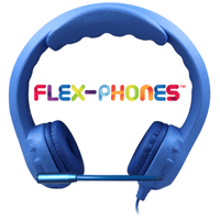 Thumbnail for Kids Blue Flex-Phone USB Headset with Gooseneck Microphone - Learning Headphones