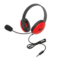 Thumbnail for Listening First Stereo Headset - Red - To Go Plug - Learning Headphones