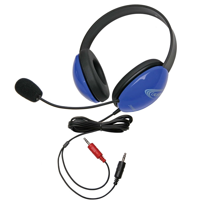 Listening First Stereo Headset - Blue - Dual 3.5mm Plugs - Learning Headphones