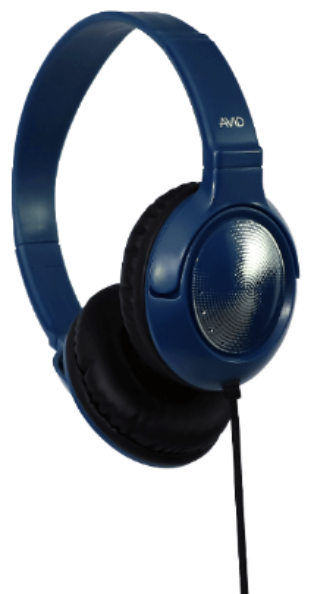 AE-54 Classroom Headphones - Blue showing durable design and comfortable ear pads for classroom use.