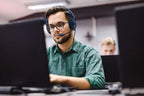 School Testing Headset with 3.5mm Plug (Blue/Black) - Learning Headphones