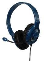 School Testing Headset with 3.5mm Plug (Blue/Black) - Learning Headphones