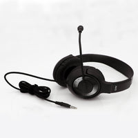 Thumbnail for School Testing Headset with 3.5mm Plug (Black/Silver) - Learning Headphones
