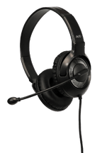 School Testing Headset with 3.5mm Plug (Black/Silver) - Learning Headphones