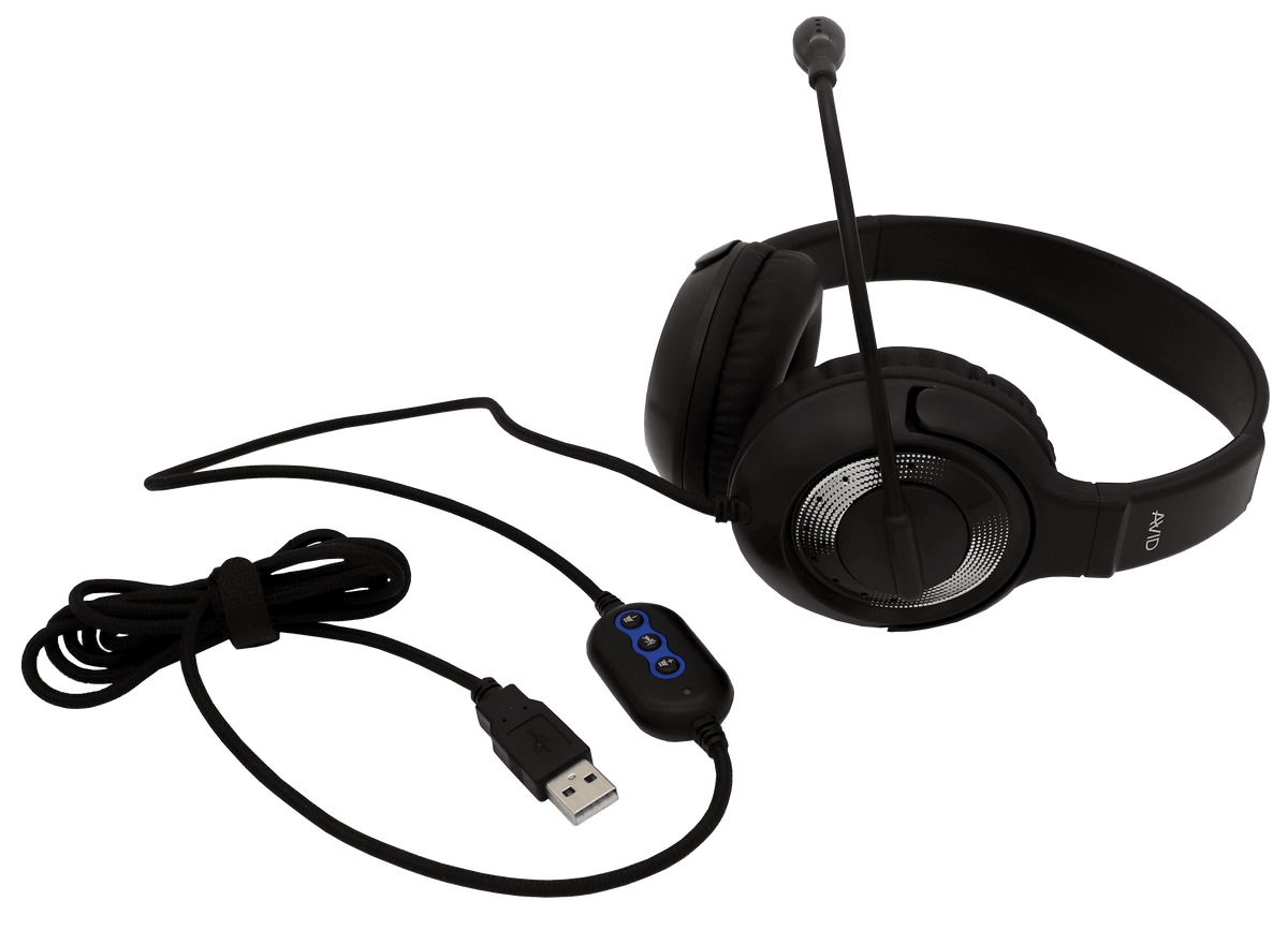 USB School Testing Headset | AE‑55 USB Classroom Headset – Learning ...