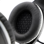 Close-up of AE-75 classroom headphones ear cushions, designed for comfort and focus in educational settings.