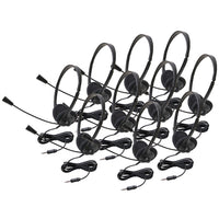 Thumbnail for Lightweight Personal Multimedia Stereo Headset with To Go Plug - 10 Pack - without Case - Learning Headphones