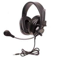 Thumbnail for Deluxe Stereo Headset - Black - with To Go Plug - Learning Headphones