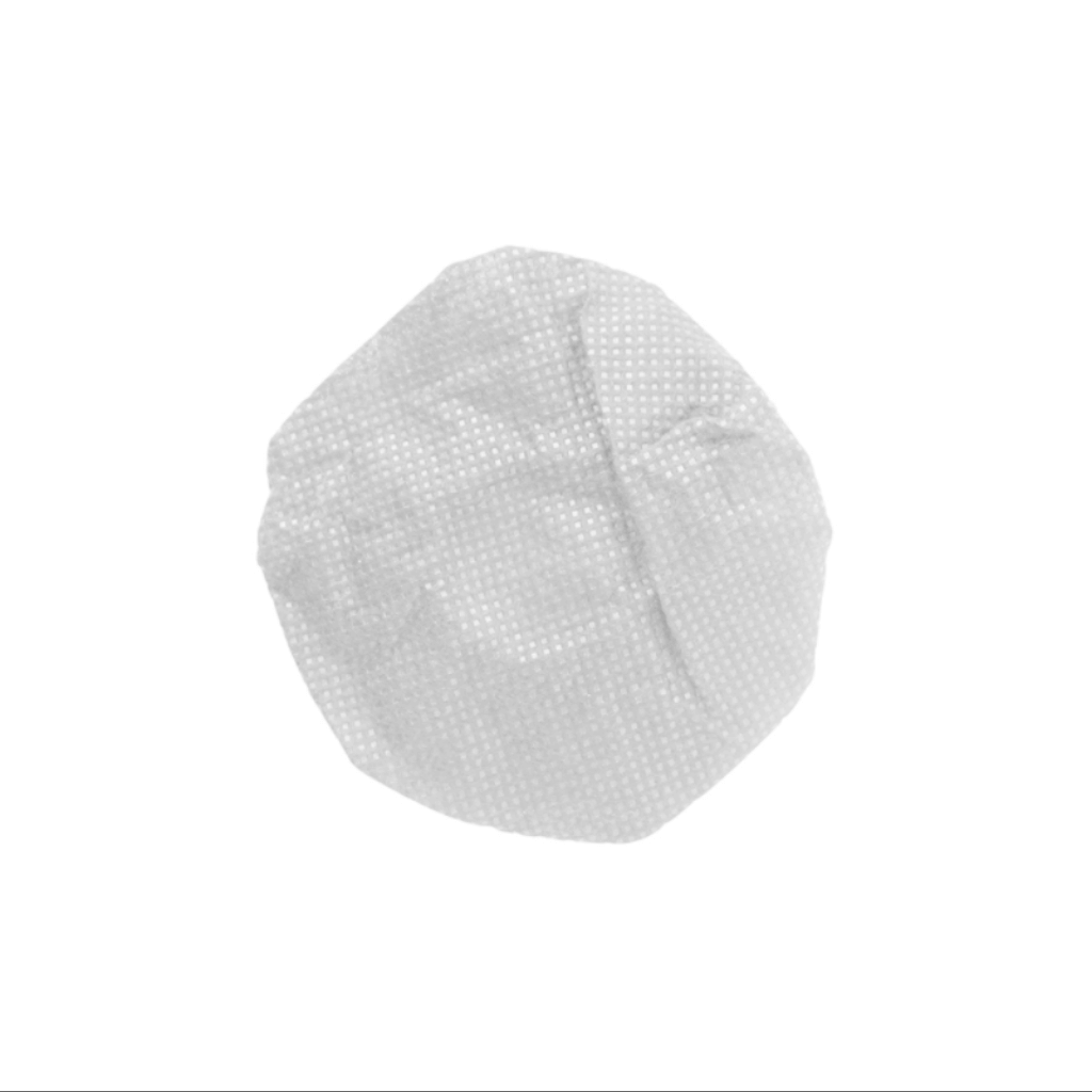 HygenX 100% Cotton disposable sanitary ear cushion cover for headphones in white, ideal for school and business use.