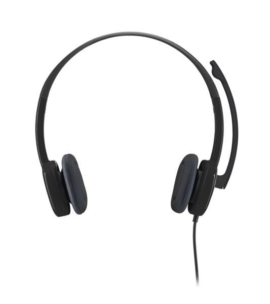 Logitech H151 Stereo Headset with noise-canceling mic, ideal bulk school headphones for education.