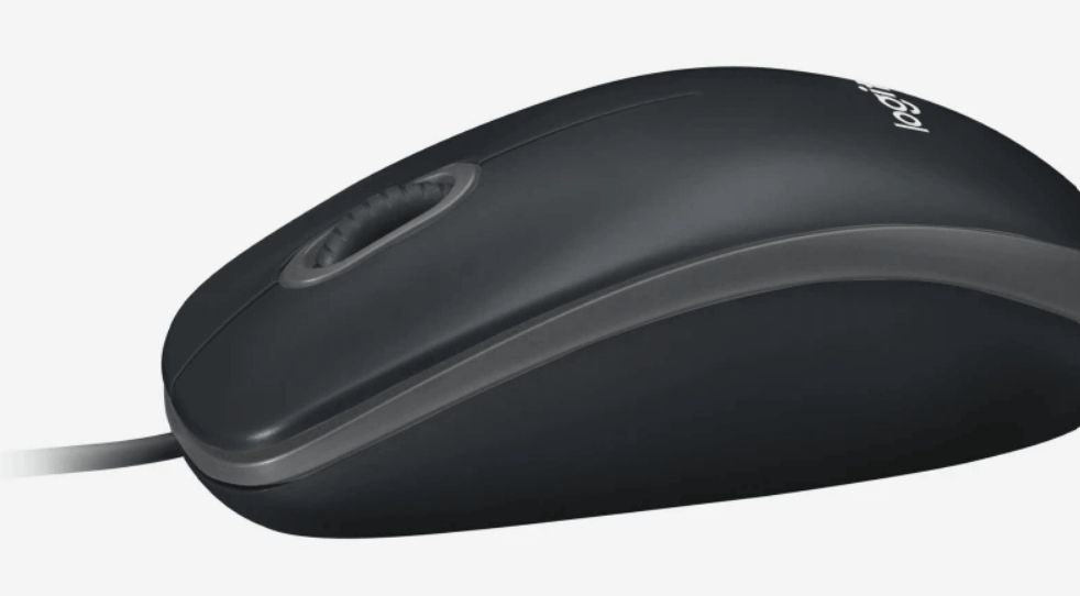 Logitech B100 Optical USB Mouse, a practical tool for easy navigation in educational apps and online learning.