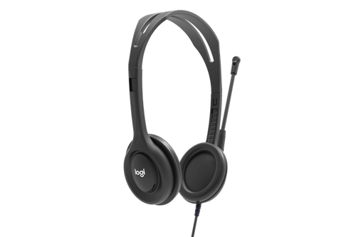 Logitech H111 headset for education, ideal bulk school headphones for clear communication and comfort.