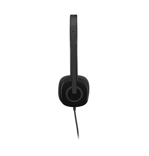 Logitech H151 Stereo Headset for school, featuring noise-canceling mic, perfect as bulk headphones for education.