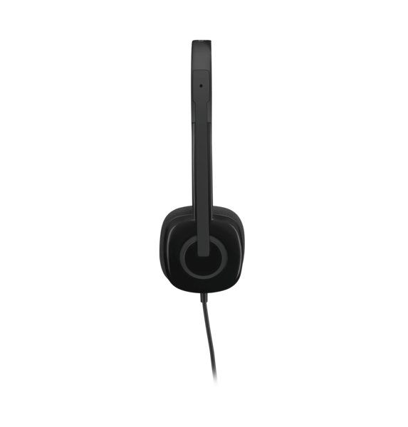 Logitech H151 Stereo Headset for school, featuring noise-canceling mic, perfect as bulk headphones for education.