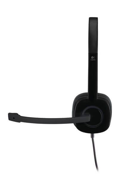 Logitech H151 Stereo Headset with noise-canceling mic, perfect as bulk school headphones for quality education.