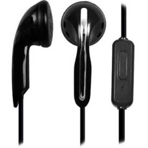 AE-1M school testing earbud with in-line microphone and 3.5mm plug for classroom assessments.