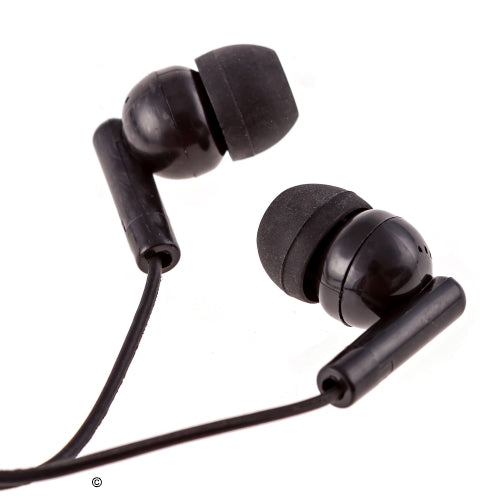 AE-215 school earbud with in-ear design and standard audio plug.