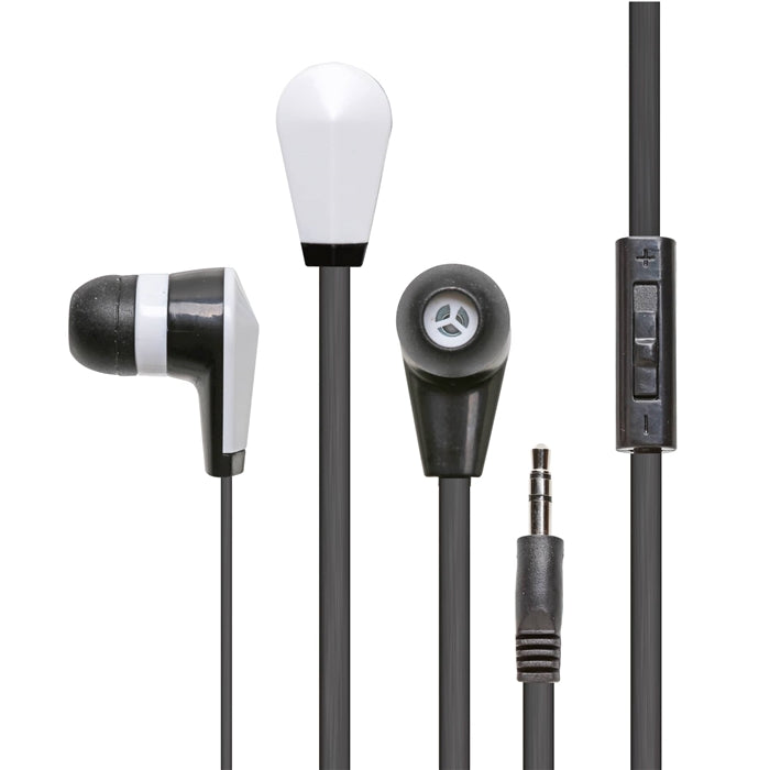 Califone E2 Ear Bud showcasing a lightweight design with tangle-proof cord and noise-reducing features for educational use.