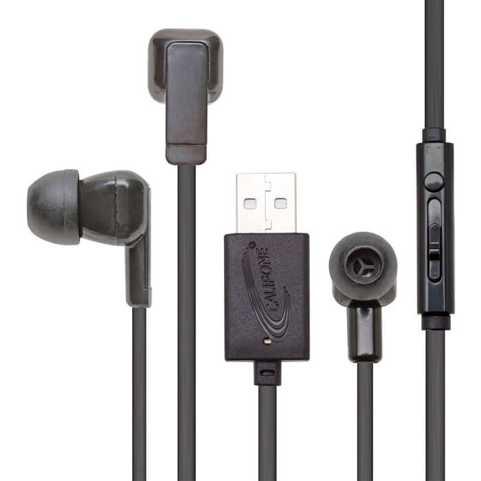Edphone Califone E3 Earbud USB with Built-In Mic | Classroom Audio – Learning ...
