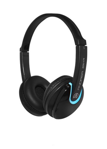 EDU-175 on-ear stereo headphones with padded ear cushions and adjustable headband.