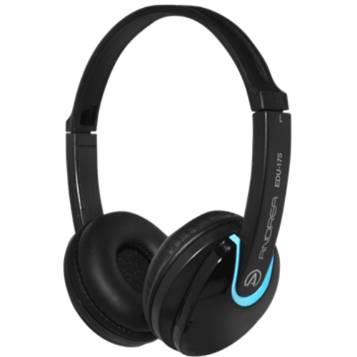 EDU-175 on-ear stereo headphones with padded ear cushions and adjustable headband.